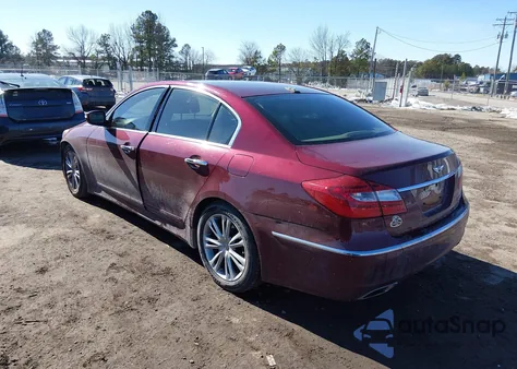 2013 Hyundai Genesis 3.8 z USA, uszkodzony, nr VIN KMHGC4DD8DU232284